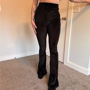 Black Velvet bell bottom Pants
